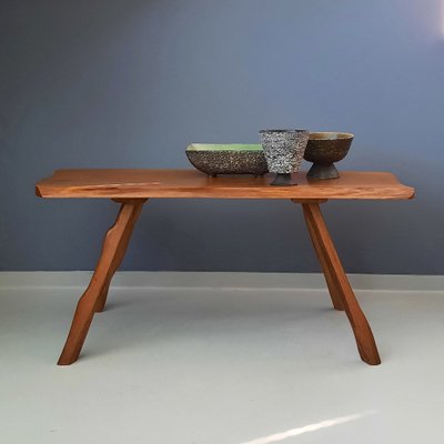 Tree Slab Coffee Table in Wood, 1960s-SJU-1391243