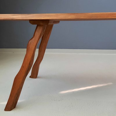 Tree Slab Coffee Table in Wood, 1960s-SJU-1391243