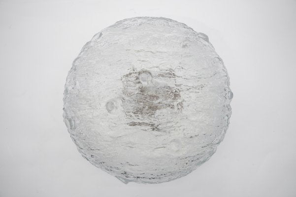 Tree Trunk Ice Glass Flush Mount from Kalmar, Germany, 1960s-KQB-1721911