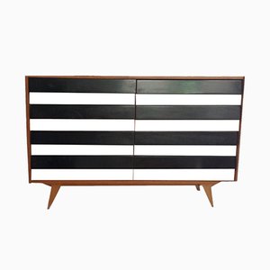 Trendy Black and White Sideboard, 1950s-HZ-647555