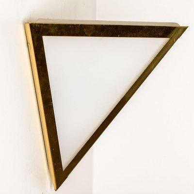 Triangle Glass Wall Light from Limburg, 1970s-VDW-1300440