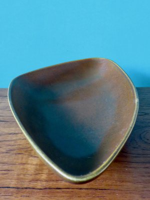 Triangular Ceramic Dish by Gunnar Nylund from Nymolle, Sweden, 1960s-AC-958207