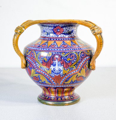 Triansato Vase by Mastro Giorgio Gualdo Tadino, 1930s-OJE-1255087