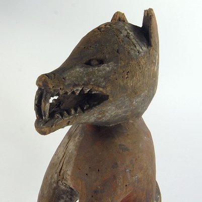 Tribal Wooden Dog Sculpture, Congo, 1970s-GIW-1794600