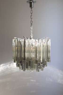 Triedri Crystal Ceiling Light by Paolo Venini, 1970s-ASK-1793015