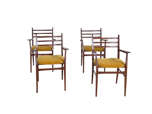 Trieste Dining Chairs by Guglielmo Ulrich for Saffa, Italy, 1960s, Set of 4-IEW-1789308