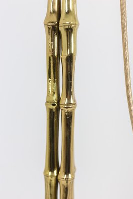 Tripod Floor Lamp in Faux Bamboo and Gilt Bronze from Maison Baguès, 1970s-CEJ-996149