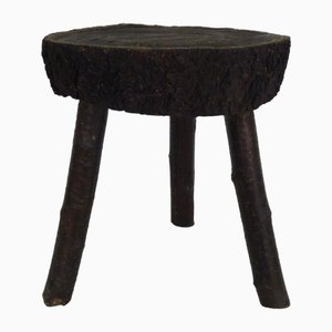 Tripod Milking Stool in Oak, France, 19th Century-MZP-1723378