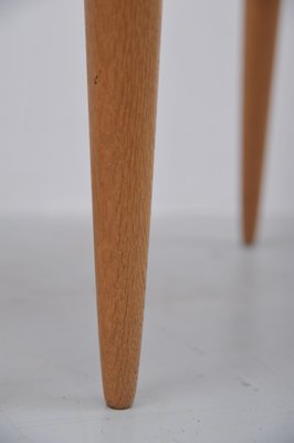 Tripod Stool in Oak by Uno & Östen Kristiansson from Luxus, Set of 2-ZE-995864