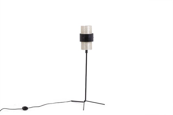 Tripod Table Lamp in Granite Acrylic Glass and Lacquered Metal, 1950s-CEJ-1807400