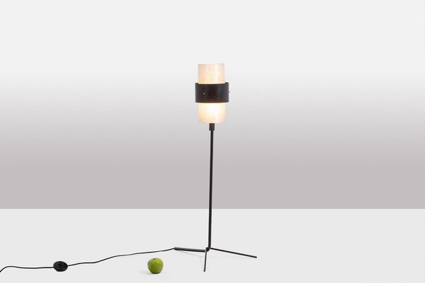 Tripod Table Lamp in Granite Acrylic Glass and Lacquered Metal, 1950s-CEJ-1807400