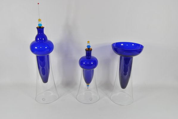 Triptych Vases by Carlo Nason, Italy, 1990, Set of 3-WFB-1098136