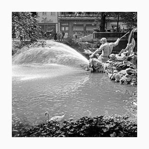 Tritons Fountain at Koenigsallee Avenue Duesseldorf, Germany 1937-DYV-995280