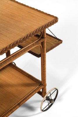 Trolley in Cane and Rattan attributed to Robert Wengler, 1940s-SC-2022152