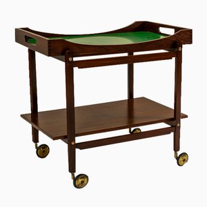 Trolley in Wood Finished with Mahogany Veneer, Italy, 1960s-UQV-1702692