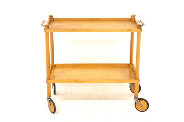 Trolley Table in Birch, Sweden, 1950s-GEK-1409522