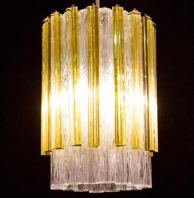 Tronchi and Gold Triedi Chandelier or Lantern from Venini, Murano, 1960s-MBH-1032616