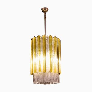 Tronchi and Gold Triedi Chandelier or Lantern from Venini, Murano, 1960s-MBH-1032616