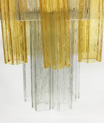 Tronchi Chandelier with 2-Tone Murano Glass Tubes by Toni Zucchini for Venini, Italy-UCH-1224905