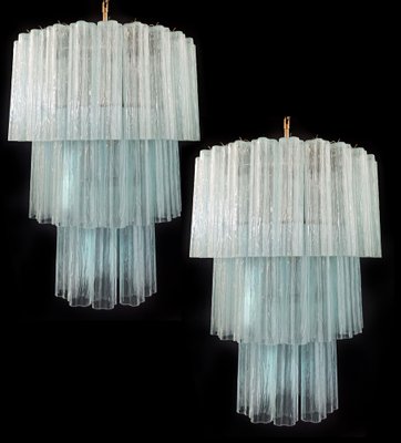 Tronchi Chandeliers in the style ofToni Zuccheri for Venini, Murano, Set of 2-OVO-1235319