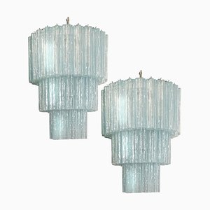 Tronchi Chandeliers in the style ofToni Zuccheri for Venini, Murano, Set of 2-OVO-1235319