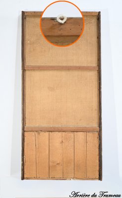 Trumeau Mirror in Gilded Wood, Late 19th Century-RVK-1701961