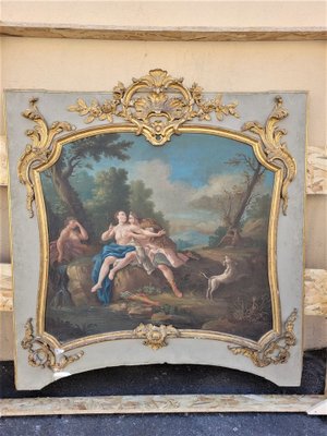 Trumeaux Paintings, Late 18th or Early 19th Century, 1800s, Paint, Wood & Gold Leaf, Set of 2-SYQ-1388010