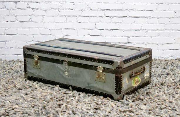 Trunk in Hammered Sheet Metal, 1950s-QFD-1031148