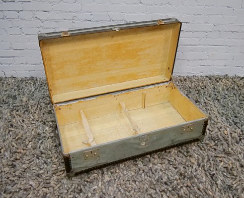 Trunk in Hammered Sheet Metal, 1950s-QFD-1031148