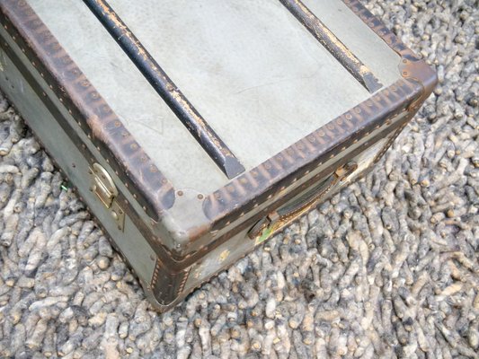 Trunk in Hammered Sheet Metal, 1950s-QFD-1031148