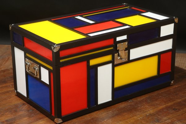 Trunk in the Style of Piet Mondrian-EMZ-983517