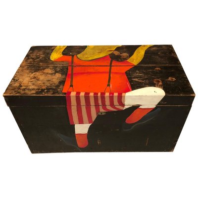 Trunk with Painting from the Artist Vlado Kadnár, 1992-BAF-763553