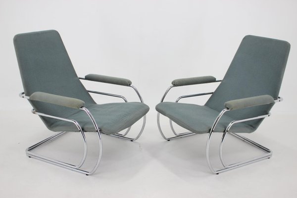 Tubular Armchairs, 1970s, Set of 2-TZ-1394199