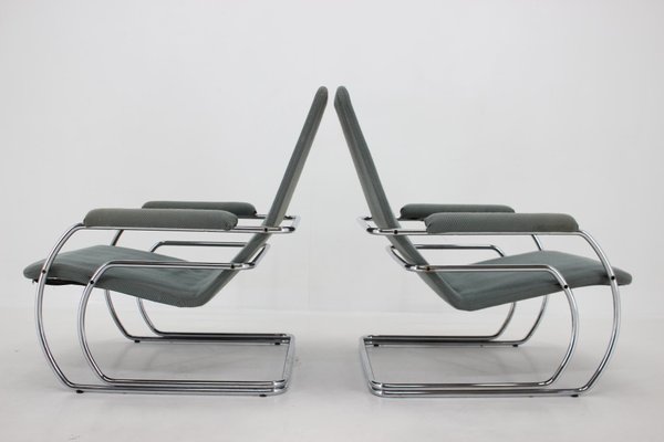 Tubular Armchairs, 1970s, Set of 2-TZ-1394199