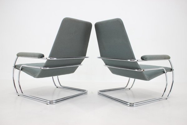 Tubular Armchairs, 1970s, Set of 2-TZ-1394199