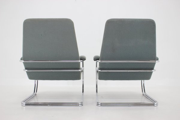 Tubular Armchairs, 1970s, Set of 2-TZ-1394199