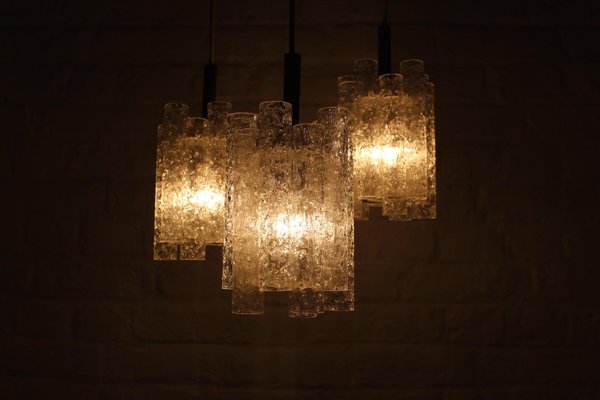 Tubular Blown Glass Suspension Lamp-OWS-982008