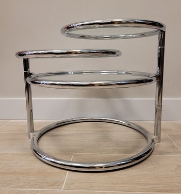 Tubular Chrome Metal Swivel Coffee Table by Milo Baughman-NUC-1195728