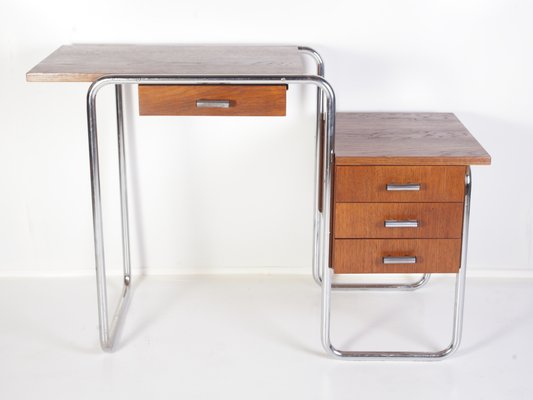 Tubular Chrome Table or Desk from Kovona, 1950s-ALG-920076