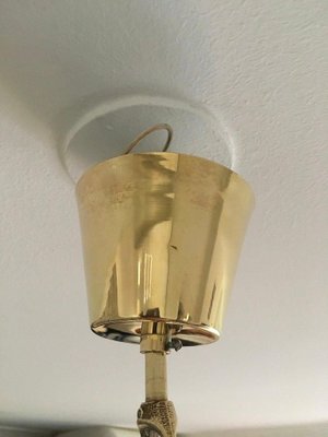 Tubular Crystal & Brass Pendant from Tyringe, 1960s-ARN-625776