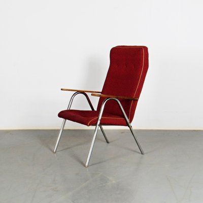 Tubular Lounge Chair in Leatherette-JUN-1342239