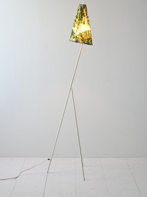 Tubular Metal Floor Lamp, 1960s-QWP-2033975