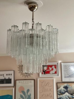 Tubular Murano Glass Chandelier of Medium Size-ARN-933506