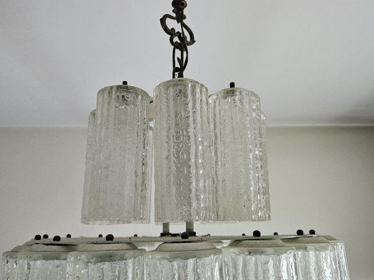 Tubular Murano Glass Chandelier, Venice, 1970s-ZUW-1799515