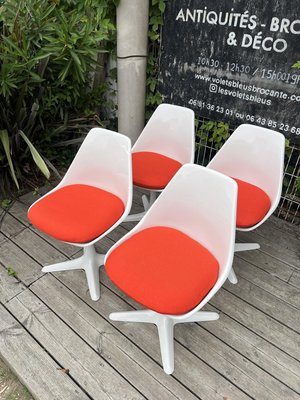 Tulip Chairs attributed to Maurice Burke, 1960s, Set of 4-RHZ-2027819