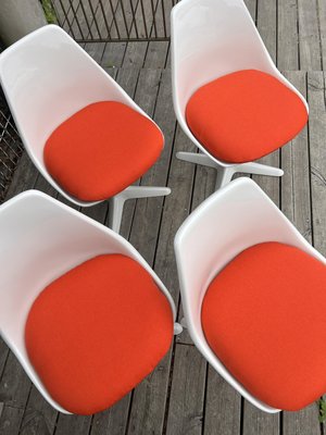 Tulip Chairs attributed to Maurice Burke, 1960s, Set of 4-RHZ-2027819