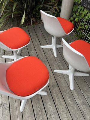 Tulip Chairs attributed to Maurice Burke, 1960s, Set of 4-RHZ-2027819