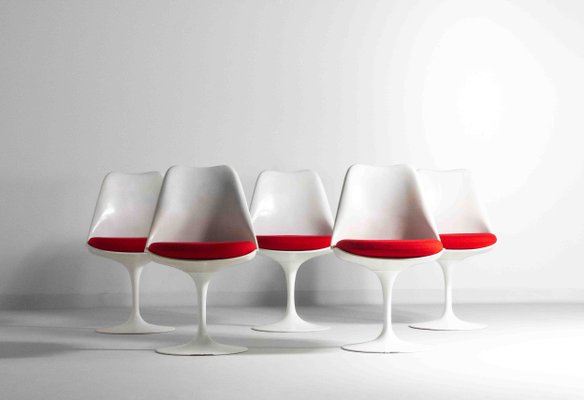 Tulip Chairs by Eero Saarinen for Knoll International, 1971, Set of 5-LIO-2034935