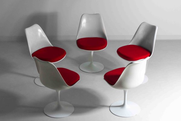 Tulip Chairs by Eero Saarinen for Knoll International, 1971, Set of 5-LIO-2034935