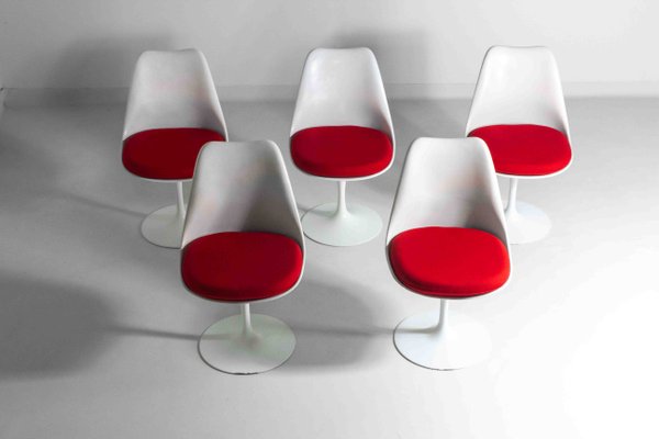 Tulip Chairs by Eero Saarinen for Knoll International, 1971, Set of 5-LIO-2034935